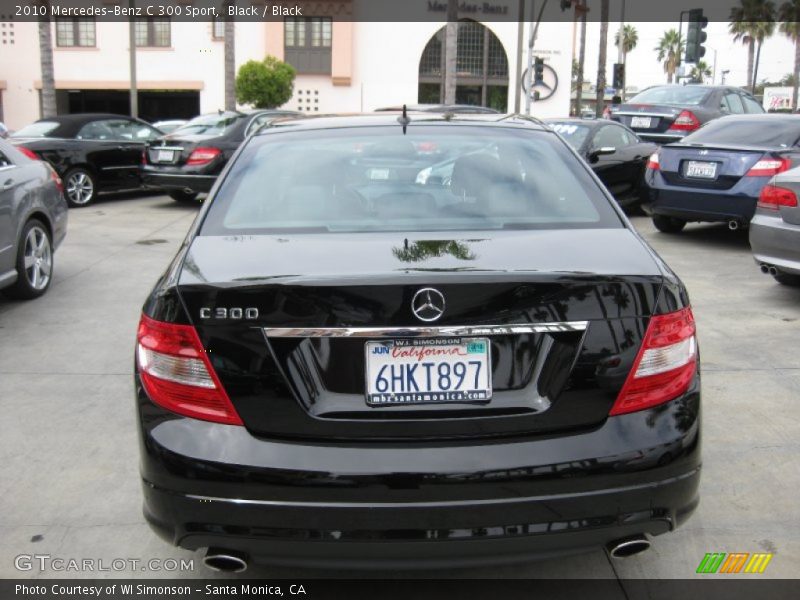 Black / Black 2010 Mercedes-Benz C 300 Sport
