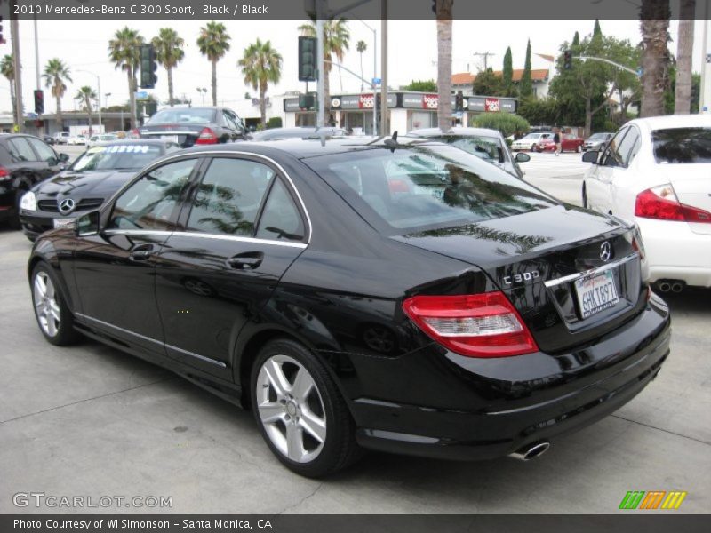 Black / Black 2010 Mercedes-Benz C 300 Sport
