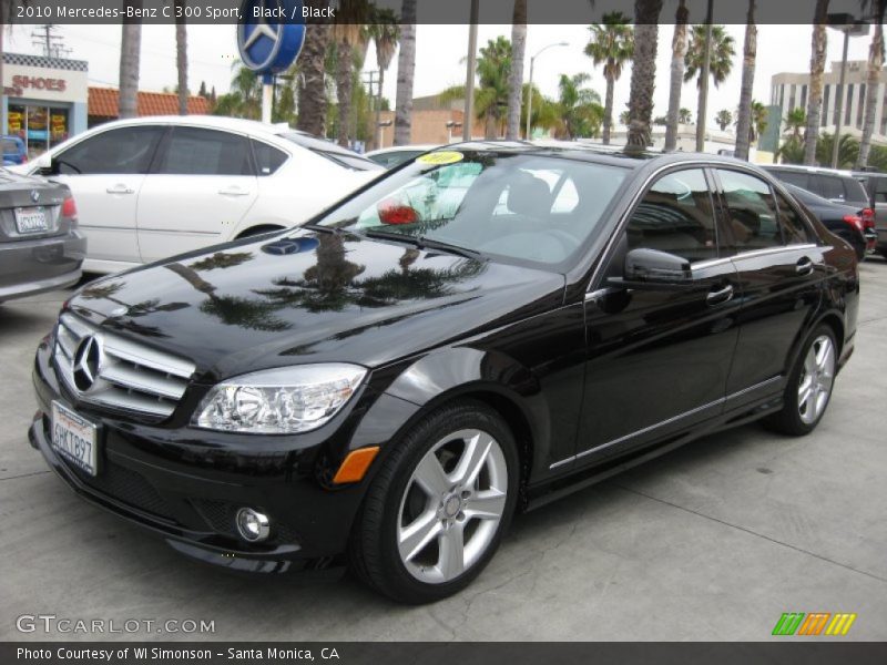 Black / Black 2010 Mercedes-Benz C 300 Sport