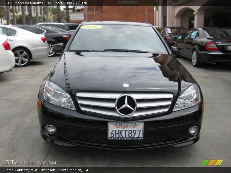 Black / Black 2010 Mercedes-Benz C 300 Sport