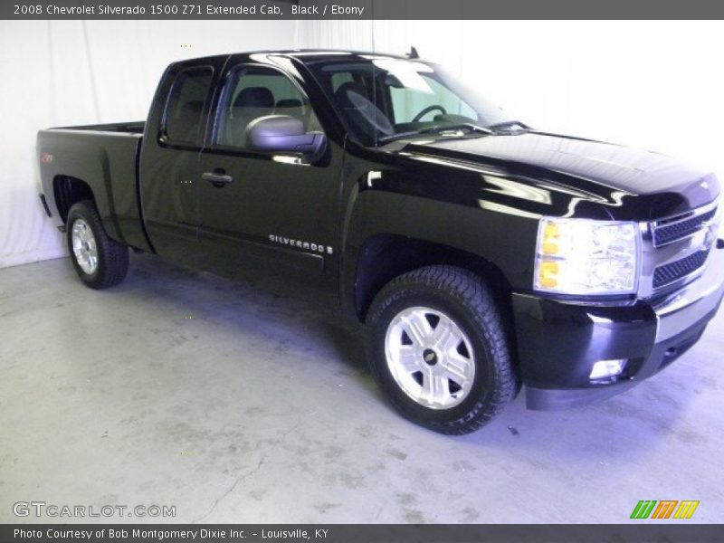 Black / Ebony 2008 Chevrolet Silverado 1500 Z71 Extended Cab