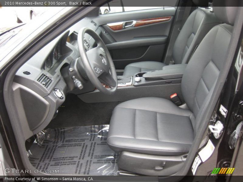 Black / Black 2010 Mercedes-Benz C 300 Sport