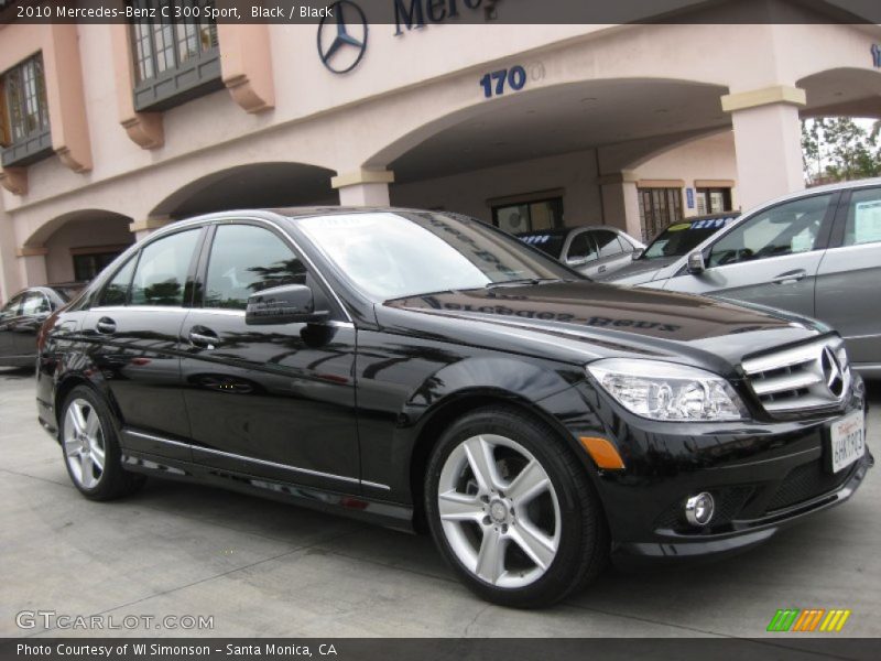 Black / Black 2010 Mercedes-Benz C 300 Sport