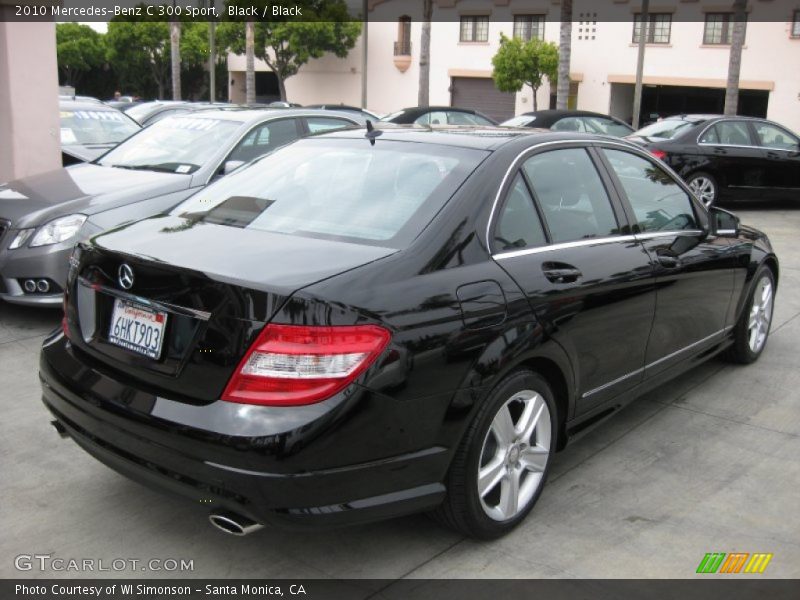 Black / Black 2010 Mercedes-Benz C 300 Sport