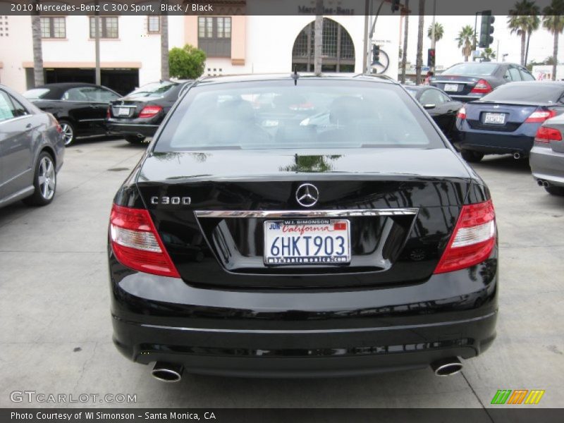 Black / Black 2010 Mercedes-Benz C 300 Sport
