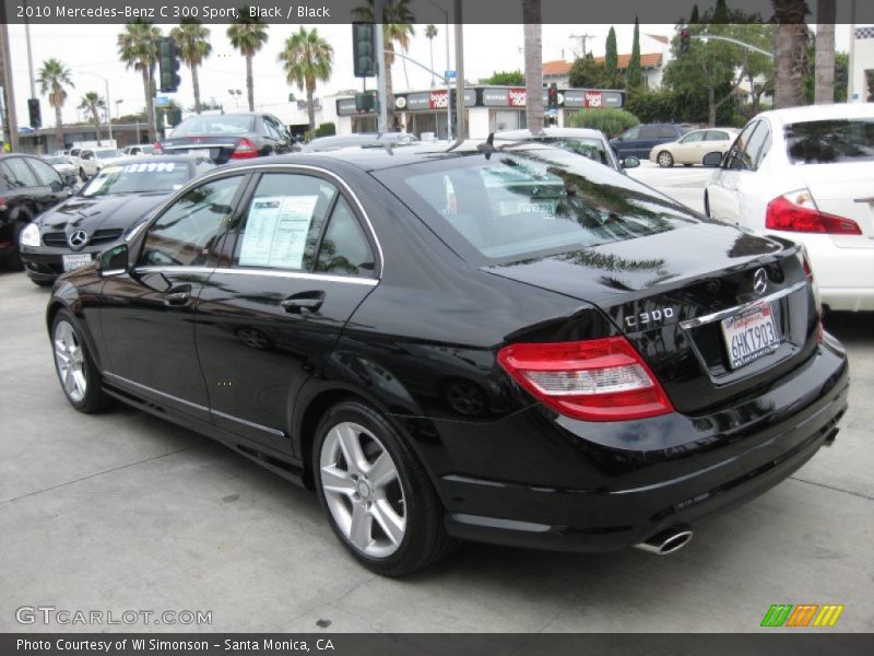 Black / Black 2010 Mercedes-Benz C 300 Sport