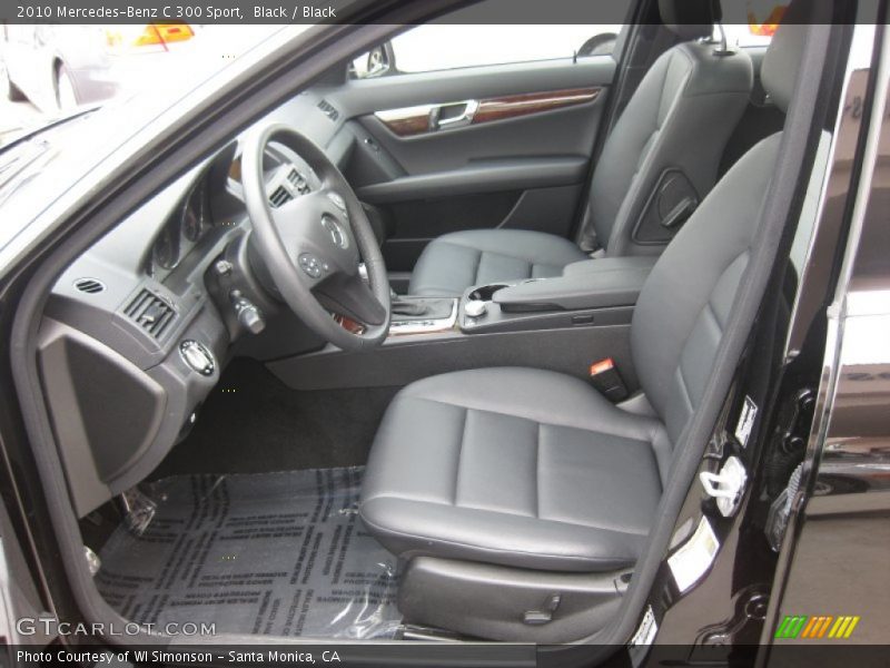 Black / Black 2010 Mercedes-Benz C 300 Sport