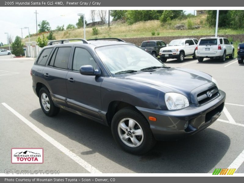 Pewter Gray / Gray 2005 Hyundai Santa Fe GLS 4WD