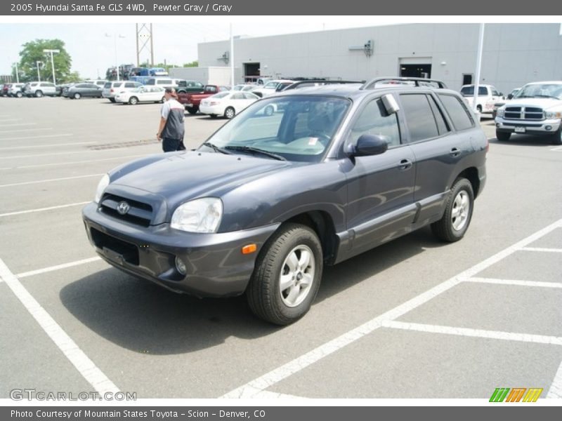 Pewter Gray / Gray 2005 Hyundai Santa Fe GLS 4WD