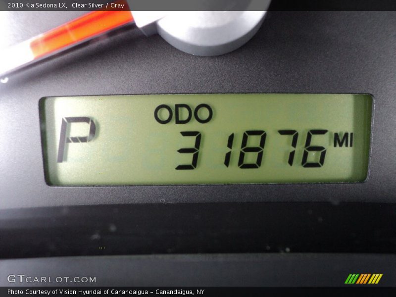 Clear Silver / Gray 2010 Kia Sedona LX