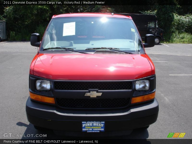 Victory Red / Medium Pewter 2011 Chevrolet Express 3500 Cargo Van