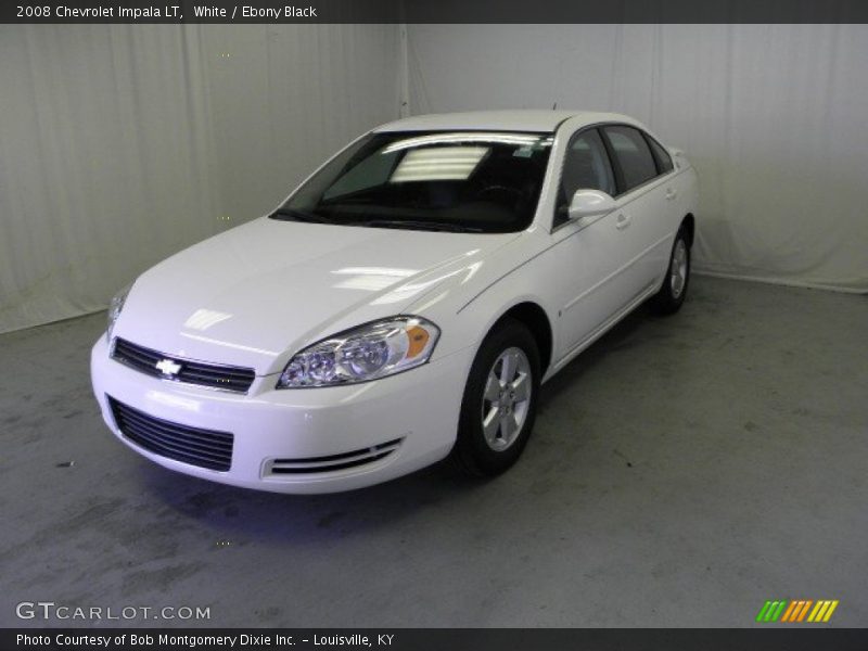 White / Ebony Black 2008 Chevrolet Impala LT
