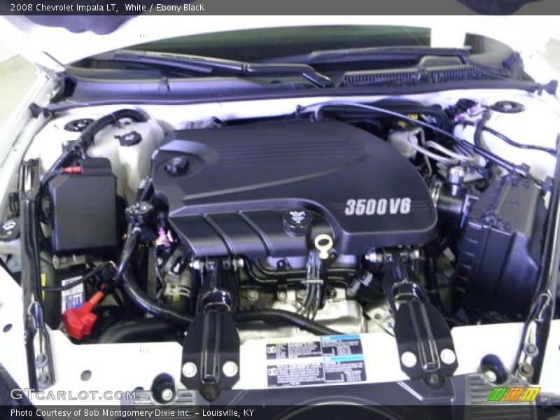 White / Ebony Black 2008 Chevrolet Impala LT
