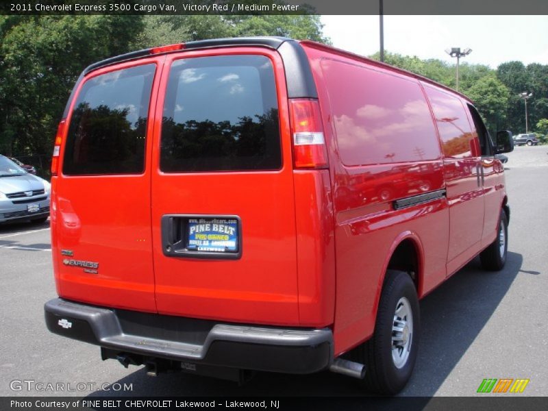 Victory Red / Medium Pewter 2011 Chevrolet Express 3500 Cargo Van