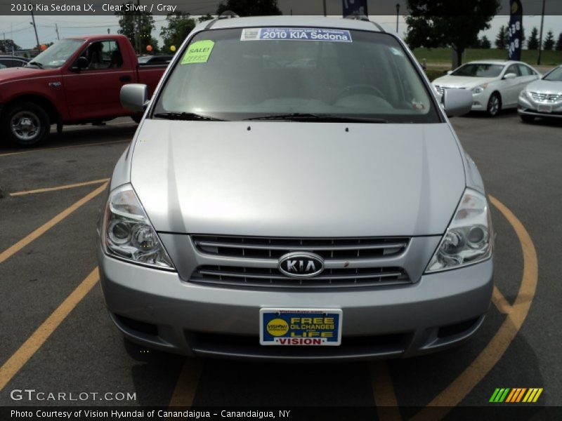 Clear Silver / Gray 2010 Kia Sedona LX