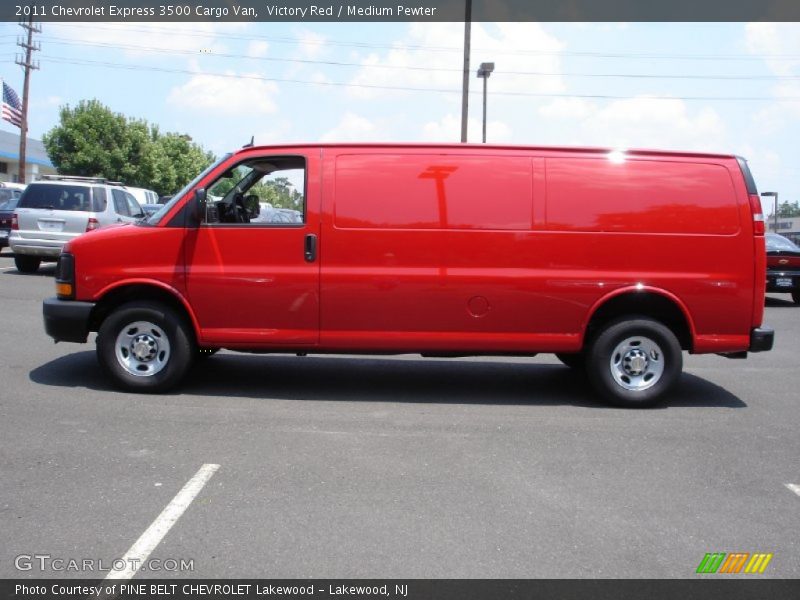  2011 Express 3500 Cargo Van Victory Red