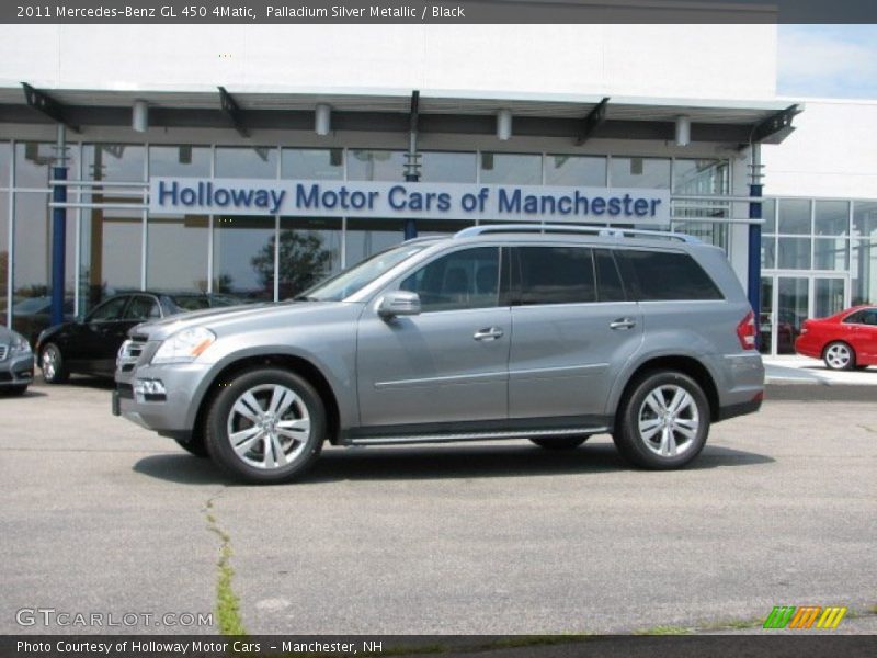 Palladium Silver Metallic / Black 2011 Mercedes-Benz GL 450 4Matic