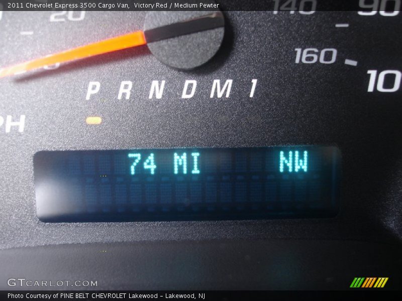 Victory Red / Medium Pewter 2011 Chevrolet Express 3500 Cargo Van