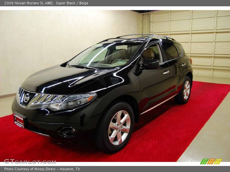 Super Black / Beige 2009 Nissan Murano SL AWD