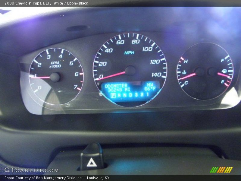 White / Ebony Black 2008 Chevrolet Impala LT