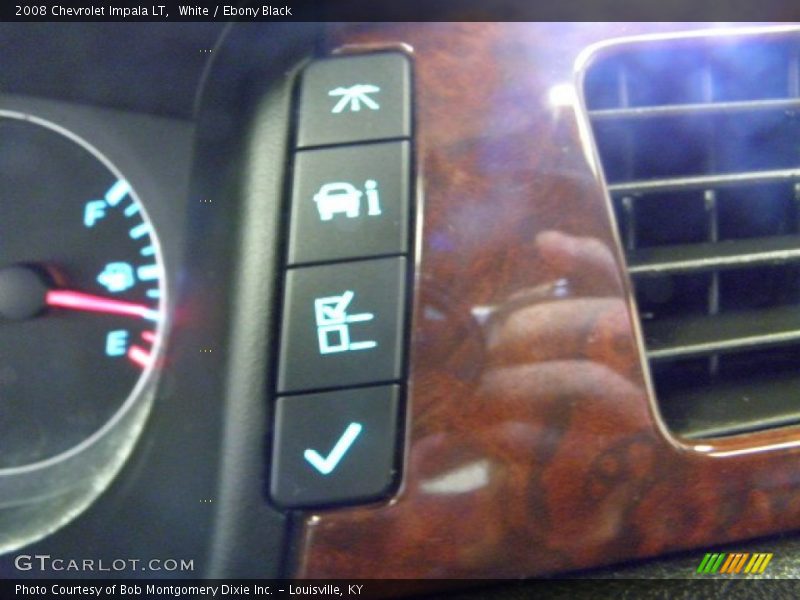 White / Ebony Black 2008 Chevrolet Impala LT