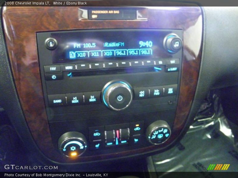White / Ebony Black 2008 Chevrolet Impala LT