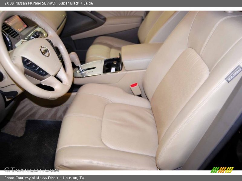 Super Black / Beige 2009 Nissan Murano SL AWD