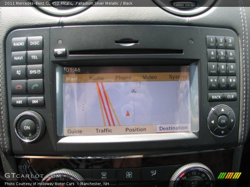 Palladium Silver Metallic / Black 2011 Mercedes-Benz GL 450 4Matic