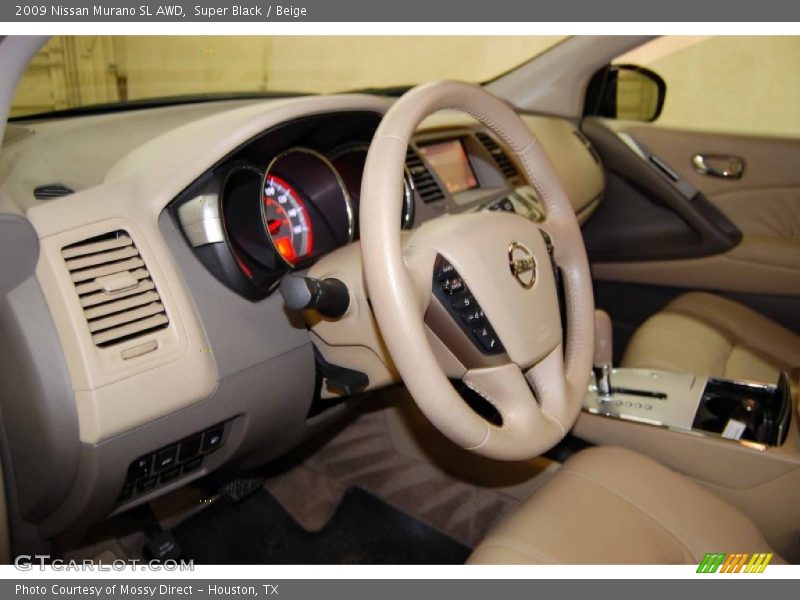 Super Black / Beige 2009 Nissan Murano SL AWD