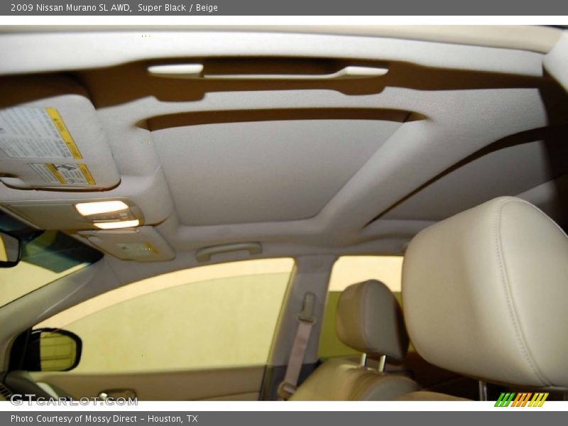 Super Black / Beige 2009 Nissan Murano SL AWD