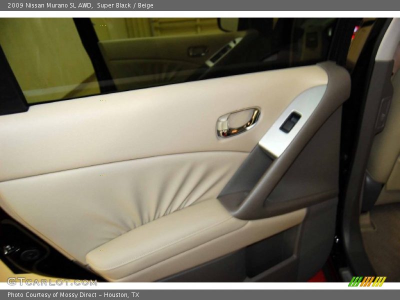 Super Black / Beige 2009 Nissan Murano SL AWD