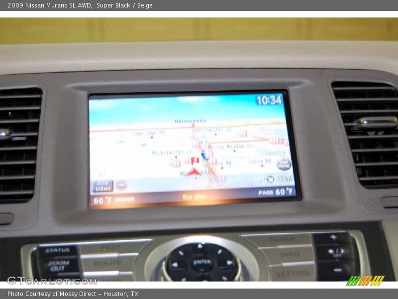 Super Black / Beige 2009 Nissan Murano SL AWD