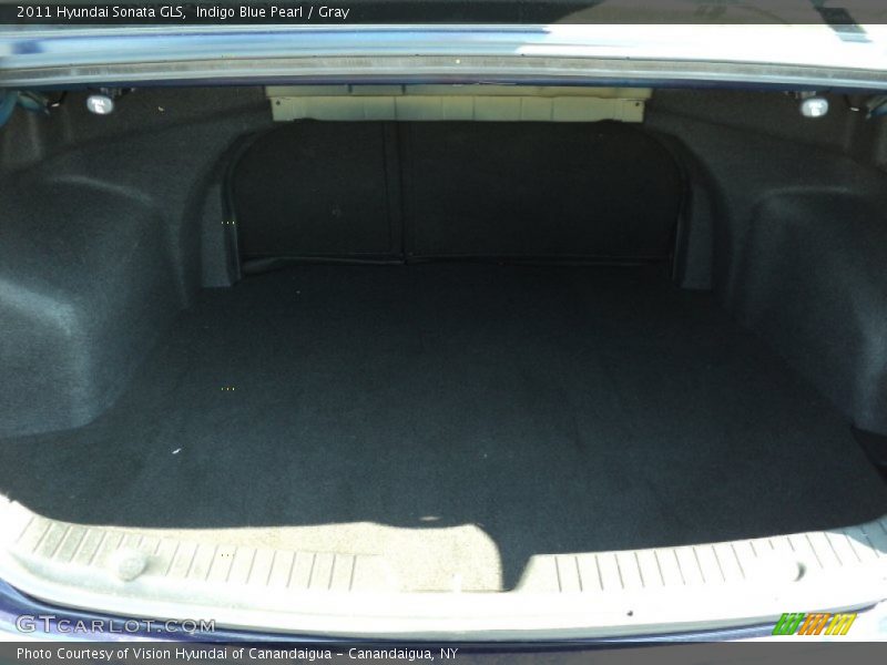 Indigo Blue Pearl / Gray 2011 Hyundai Sonata GLS