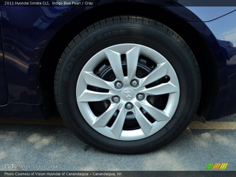 Indigo Blue Pearl / Gray 2011 Hyundai Sonata GLS