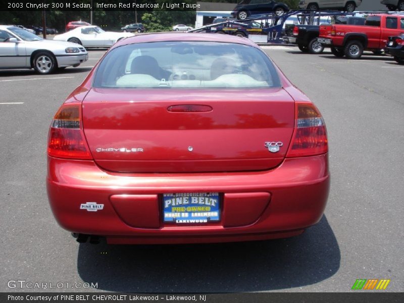 Inferno Red Pearlcoat / Light Taupe 2003 Chrysler 300 M Sedan