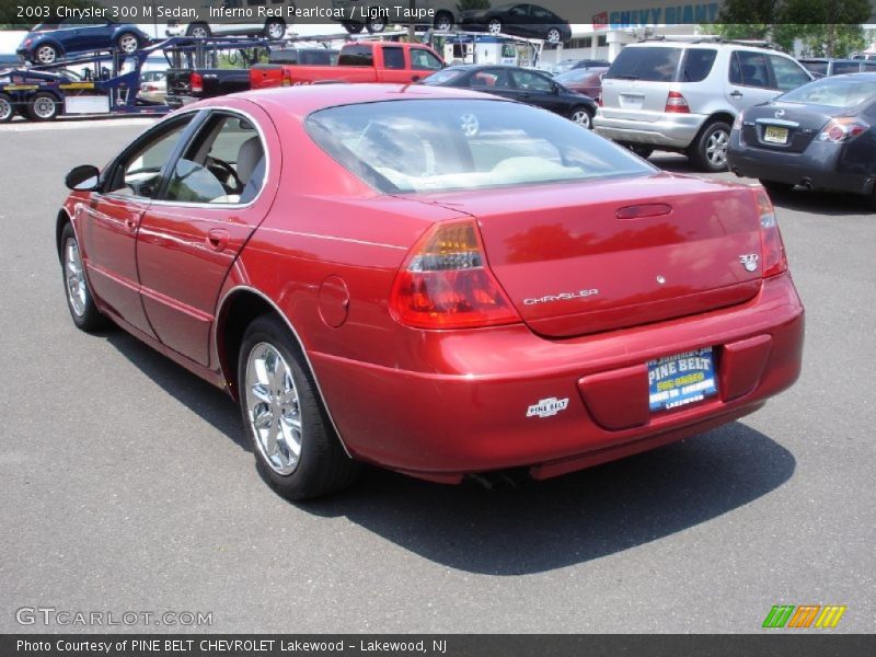 Inferno Red Pearlcoat / Light Taupe 2003 Chrysler 300 M Sedan