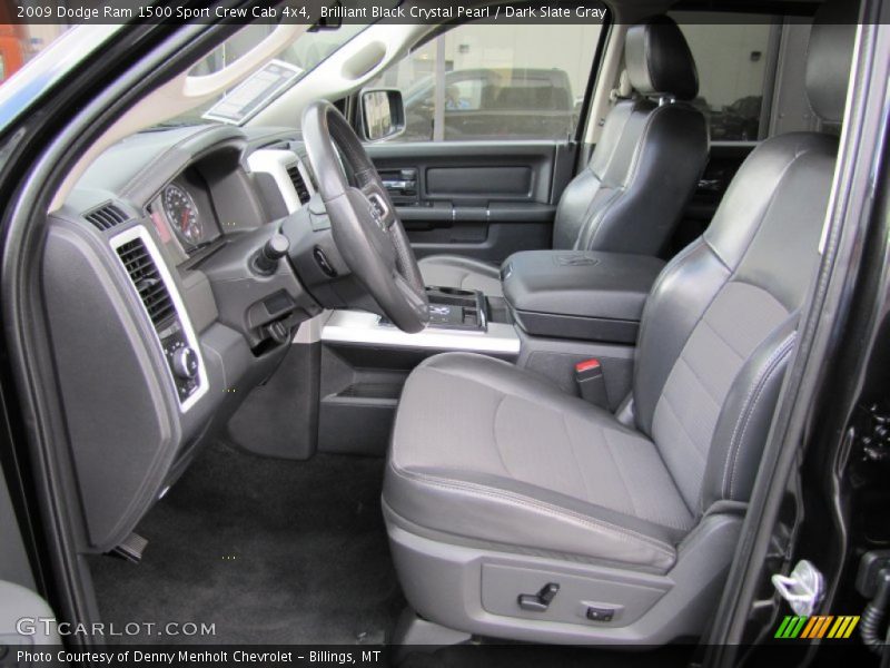 Brilliant Black Crystal Pearl / Dark Slate Gray 2009 Dodge Ram 1500 Sport Crew Cab 4x4