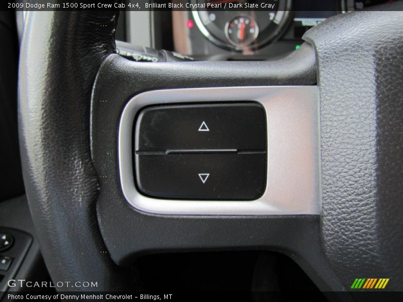 Brilliant Black Crystal Pearl / Dark Slate Gray 2009 Dodge Ram 1500 Sport Crew Cab 4x4