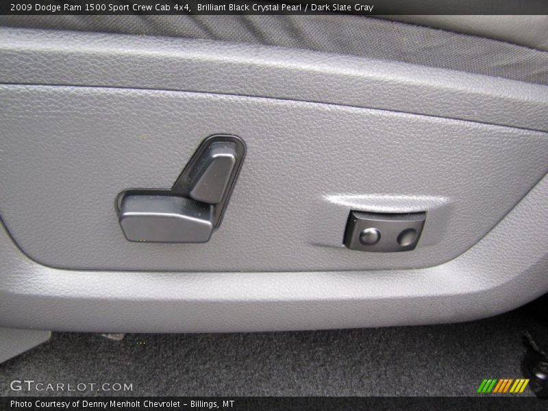 Brilliant Black Crystal Pearl / Dark Slate Gray 2009 Dodge Ram 1500 Sport Crew Cab 4x4