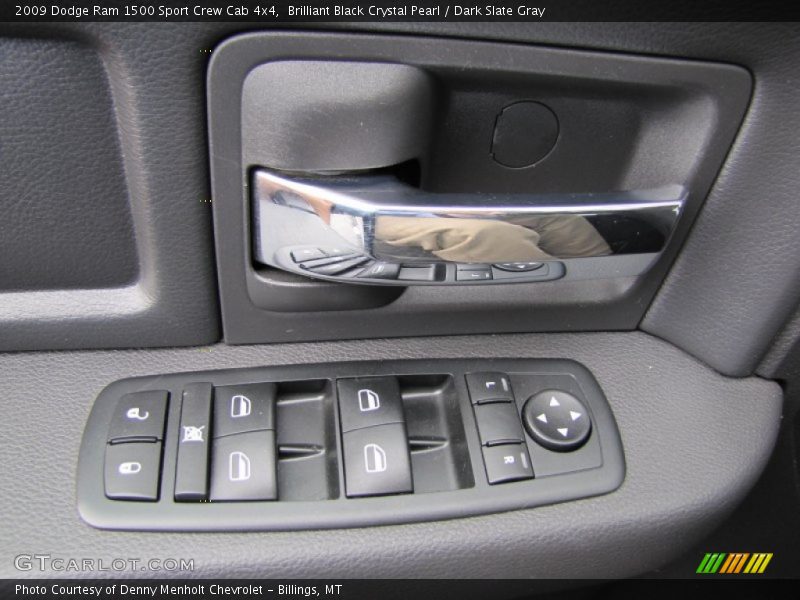 Brilliant Black Crystal Pearl / Dark Slate Gray 2009 Dodge Ram 1500 Sport Crew Cab 4x4