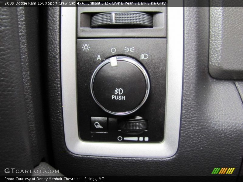 Brilliant Black Crystal Pearl / Dark Slate Gray 2009 Dodge Ram 1500 Sport Crew Cab 4x4