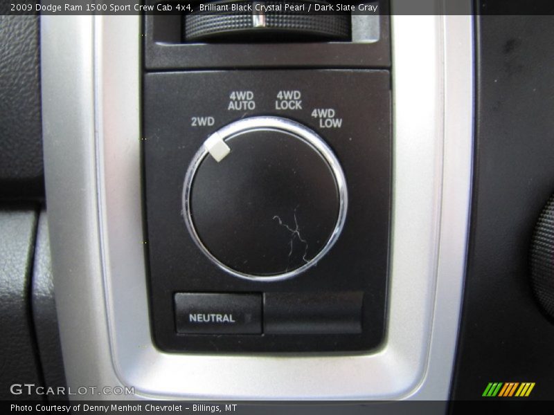 Brilliant Black Crystal Pearl / Dark Slate Gray 2009 Dodge Ram 1500 Sport Crew Cab 4x4