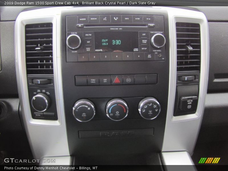 Brilliant Black Crystal Pearl / Dark Slate Gray 2009 Dodge Ram 1500 Sport Crew Cab 4x4