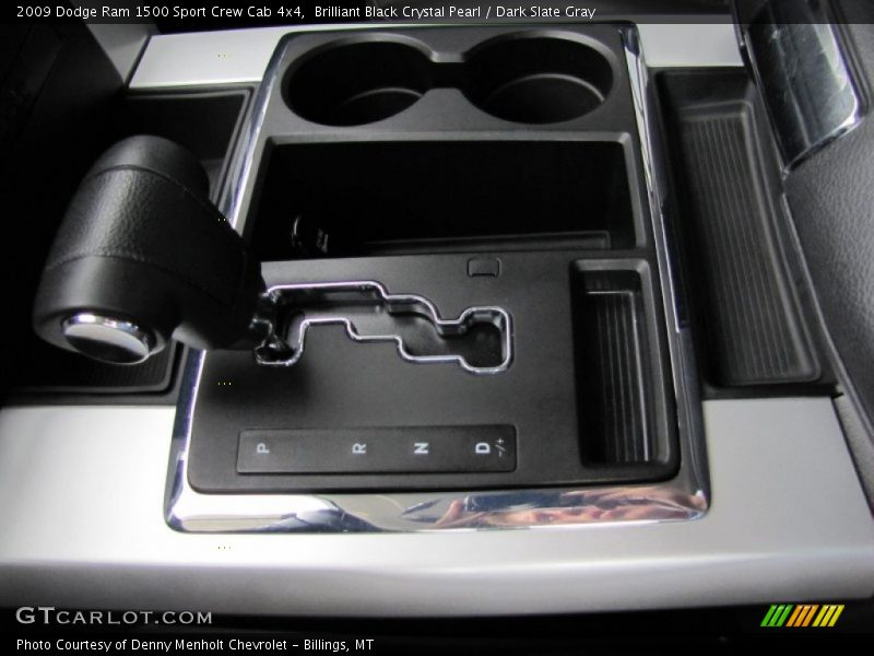 Brilliant Black Crystal Pearl / Dark Slate Gray 2009 Dodge Ram 1500 Sport Crew Cab 4x4