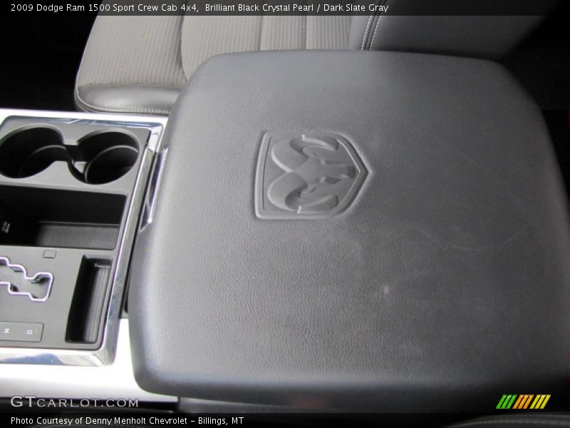 Brilliant Black Crystal Pearl / Dark Slate Gray 2009 Dodge Ram 1500 Sport Crew Cab 4x4
