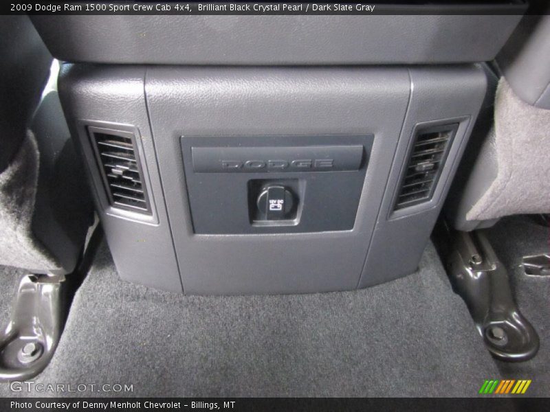 Brilliant Black Crystal Pearl / Dark Slate Gray 2009 Dodge Ram 1500 Sport Crew Cab 4x4