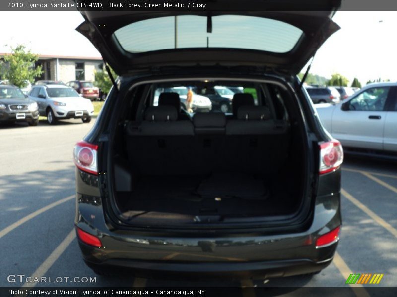 Black Forest Green Metallic / Gray 2010 Hyundai Santa Fe GLS 4WD