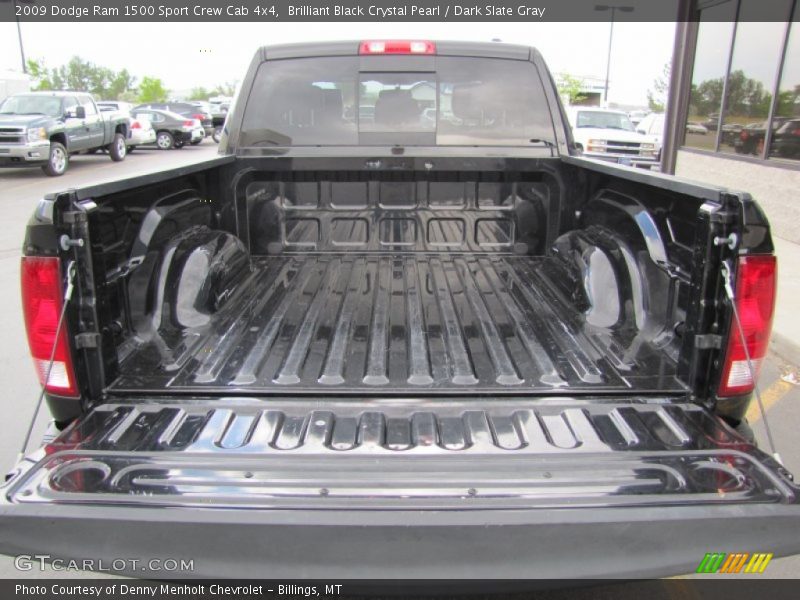 Brilliant Black Crystal Pearl / Dark Slate Gray 2009 Dodge Ram 1500 Sport Crew Cab 4x4