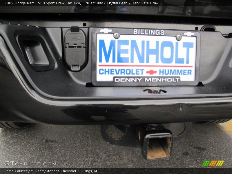 Brilliant Black Crystal Pearl / Dark Slate Gray 2009 Dodge Ram 1500 Sport Crew Cab 4x4