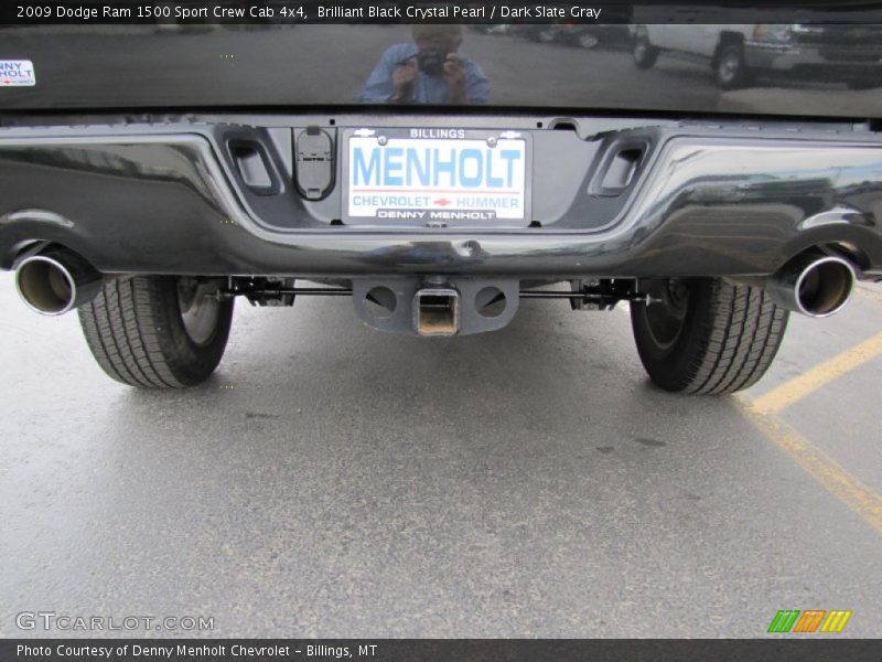 Brilliant Black Crystal Pearl / Dark Slate Gray 2009 Dodge Ram 1500 Sport Crew Cab 4x4